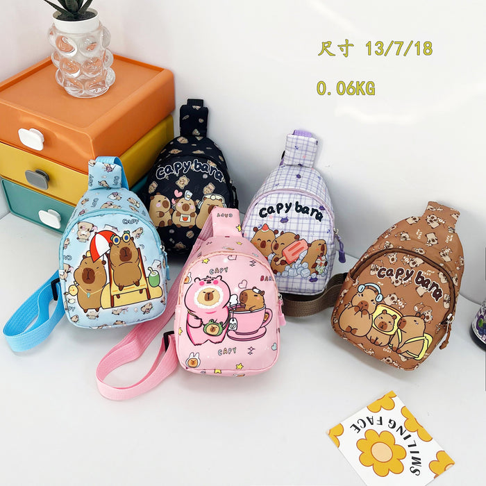 Wholesale Cute Cartoon Children' s Bag Chest Bag Kindergarten Little Girl' s Outgoing Crossbody Bag