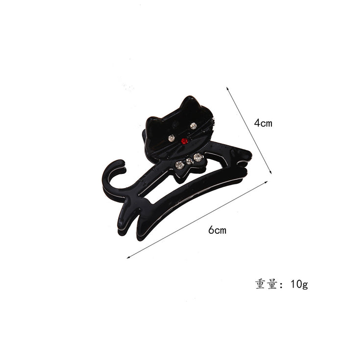 Wholesale Cute Cat Acetic Acid Personalized Hair Clips