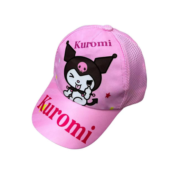 Wholesale Cartoon print baseball cap thin mesh cap for children