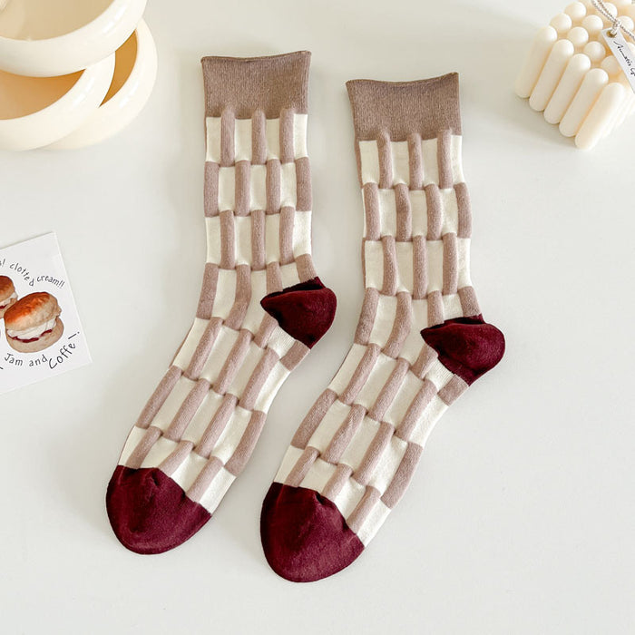 Wholesale Socks, mid tube socks, boneless three-dimensional socks, cotton