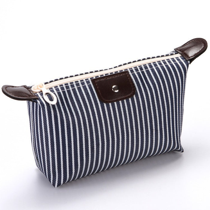 Wholesale Striped Dumpling Cosmetic Bag Dumpling Bag Folding JDC-CB-Xiangz002