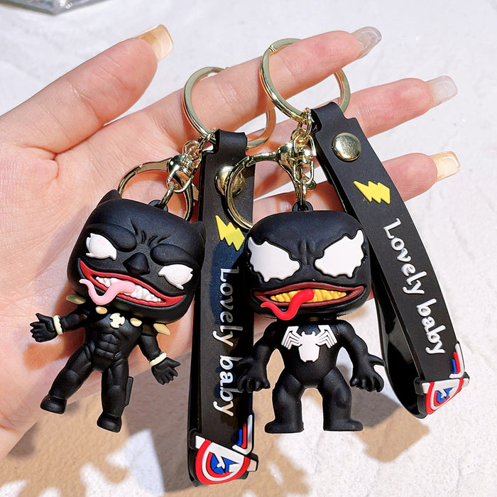 Wholesale Silicone Cartoon Doll Keychain JDC-KC-QiChao067