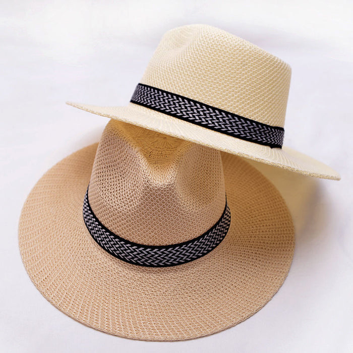 Wholesale Straw Hat Summer Outdoor Men's Sunscreen Sun Hat Breathable