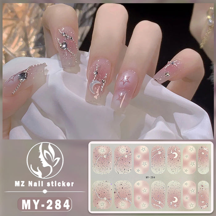 Wholesale 14 Pieces/sheet Butterfly Bake Free Gel Nails Kits Nail Stickers JDC-NS-ARS002