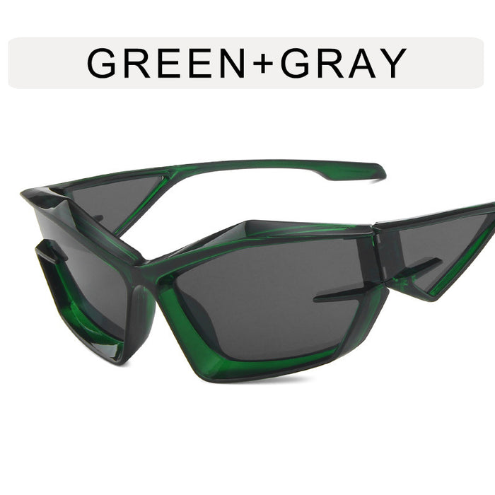 Wholesale Future technology oriented mecha sunglasses, new trendy and cool alien sunglasses