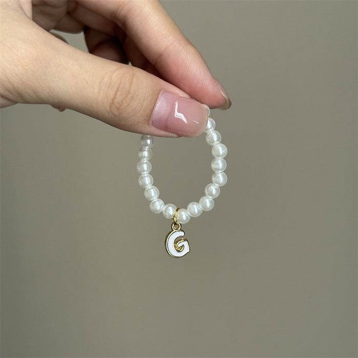 Wholesale Mini blind box pendant letter pearl necklace accessories doll clothes