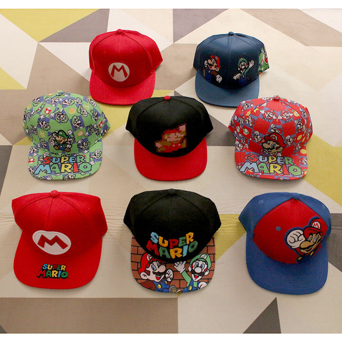 Wholesale New Hat Cosplay Performance Mario Flat Brim Baseball Cap JDC-FH-SXQ001