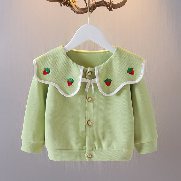 Wholesale Girls Spring and Autumn Thin Jackets for Children JDC-CTS-MianY040