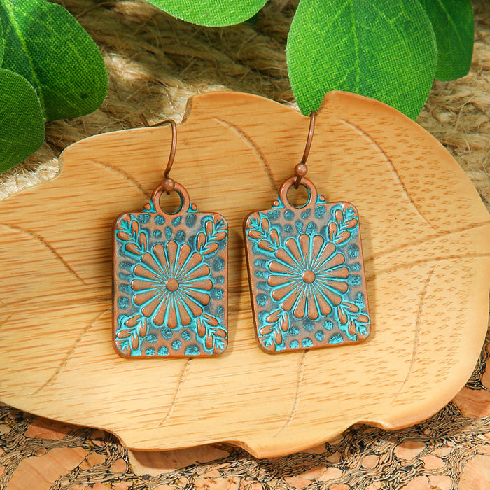 Wholesale Bohemian Geometric Tassel Earrings Set - Zinc Alloy Electroplated Boutique Resale Jewelry