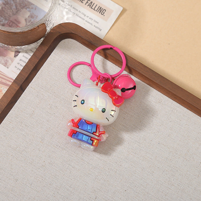 Wholesale New Keychain Creative Soft Rubber Cartoon Anime Cute Bag Pendant Car Keychain Gift