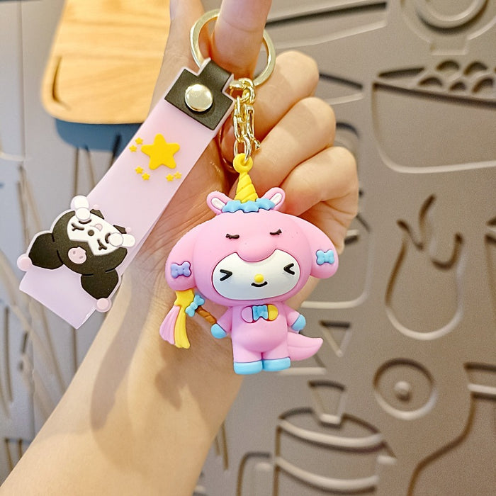 Wholesale Silicone Cartoon Doll Keychain JDC-KC-MingT205