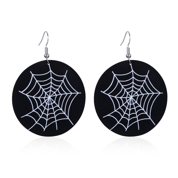 Wholesale Halloween Series Skull Frame Ghost Pumpkin Spider Bat Zinc Alloy Earrings JDC-ES-BinL007