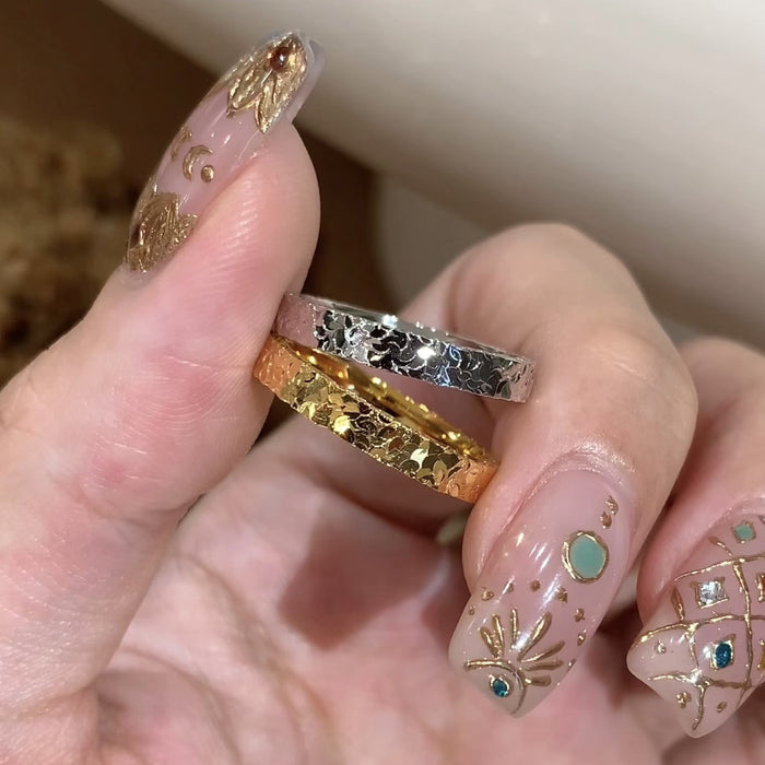 Wholesale Shining Crushed Ice Ring Stacked Diamond Row Ring