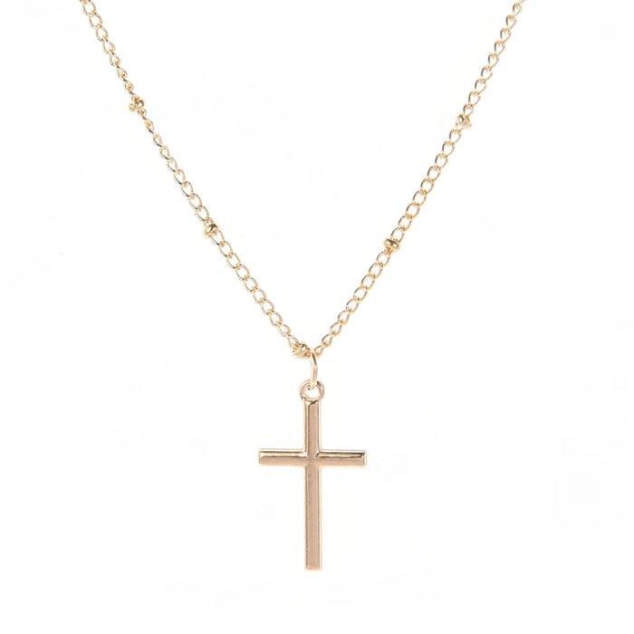 Wholesale Jewelry Cross Pendant Necklace Clavicle Chain Long Pendant Necklace