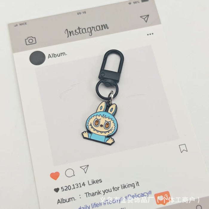 Wholesale Cartoon Doll Pendant Keychain Metal Fashion Doll Couple Bag Ornament Gift