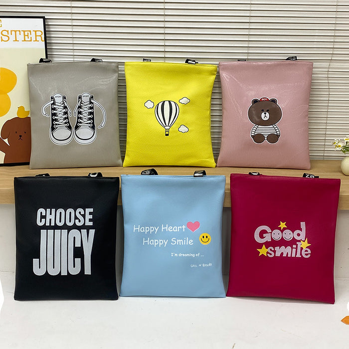 Wholesale Niche fashion printed shopping bag, one shoulder crossbody handbag