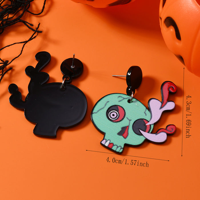 Wholesale  dark personality trend horror ghost animal funny earrings earrings