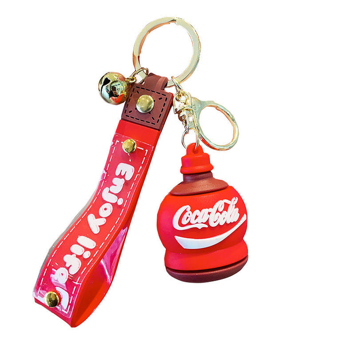 Wholesale Imitation Coke Bottle Keychain JDC-KC-LeZ004