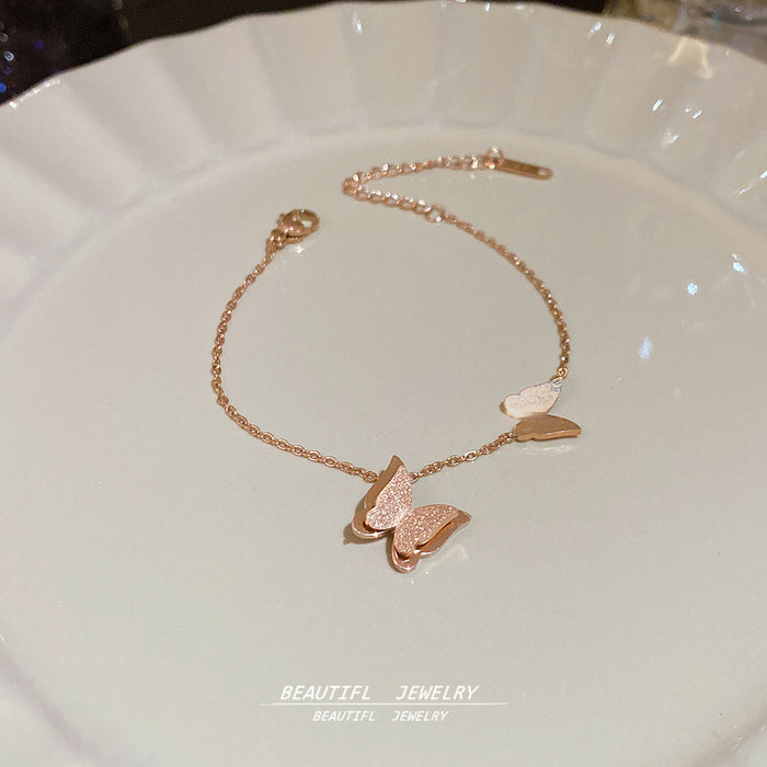 Wholesale Butterfly Titanium Steel Bracelet