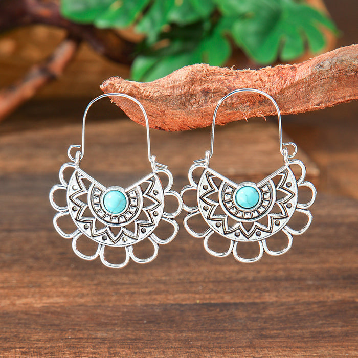 Wholesale Bohemian Vintage Drop Alloy Earrings Women' s Fashion Jewelry Accessory MOQ≥2