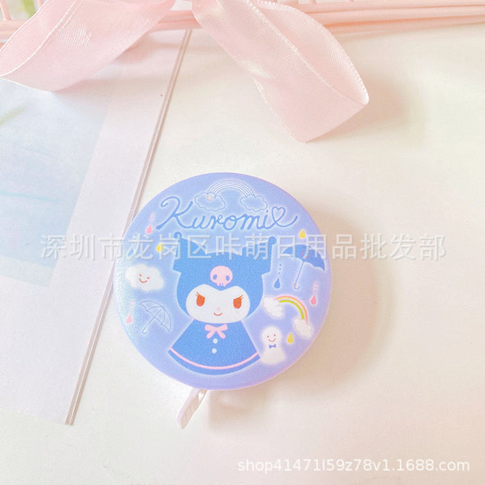 Wholesale Cute Girl Heart Measuring Ruler Tape Measure Portable Round Pull Ruler Automatic Telescopic Soft Ruler Measurements Ruler