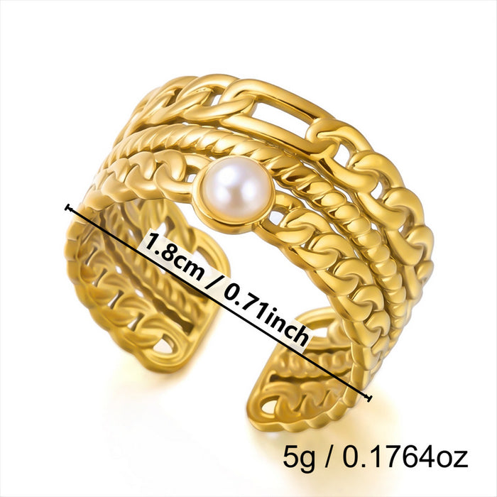 Wholesale Flower Sun Spiral Stainless Steel Open Ring Chic Fashion Jewelry Accessory