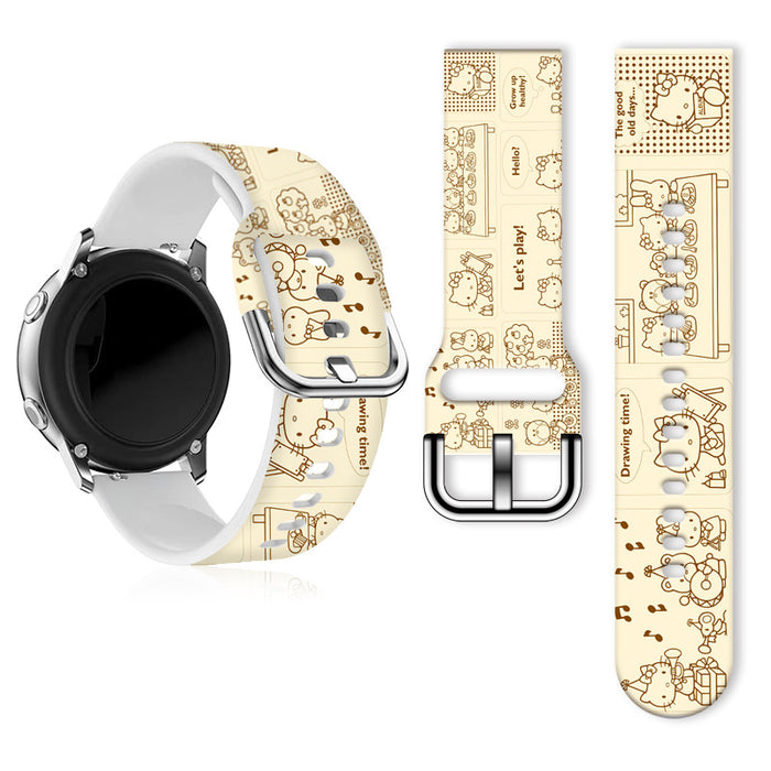 Wholesale Printed TPU Watch Strap Wrist Strap JDC-WD-NuoQi087