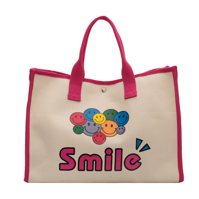 Wholesale Canvas Simple Casual Tote Bag  JDC-HB-YuanDuo018