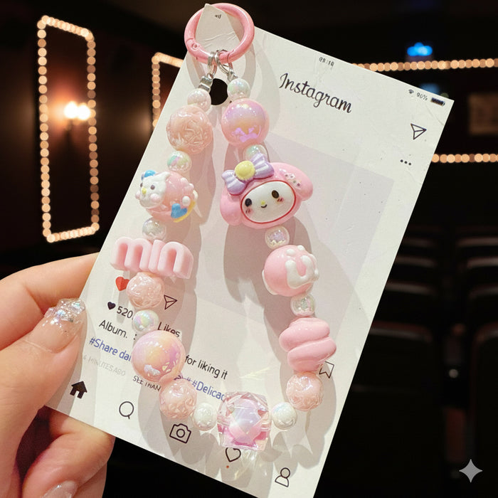 Wholesale Acrylic Cartoon Beaded Keychain