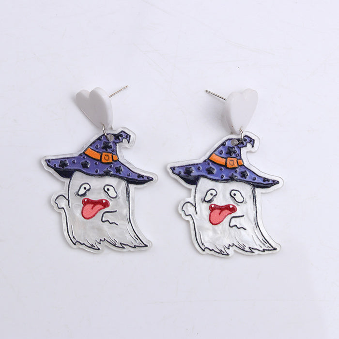 Wholesale  earrings earrings personality skeleton  web ghost mummy earrings earrings
