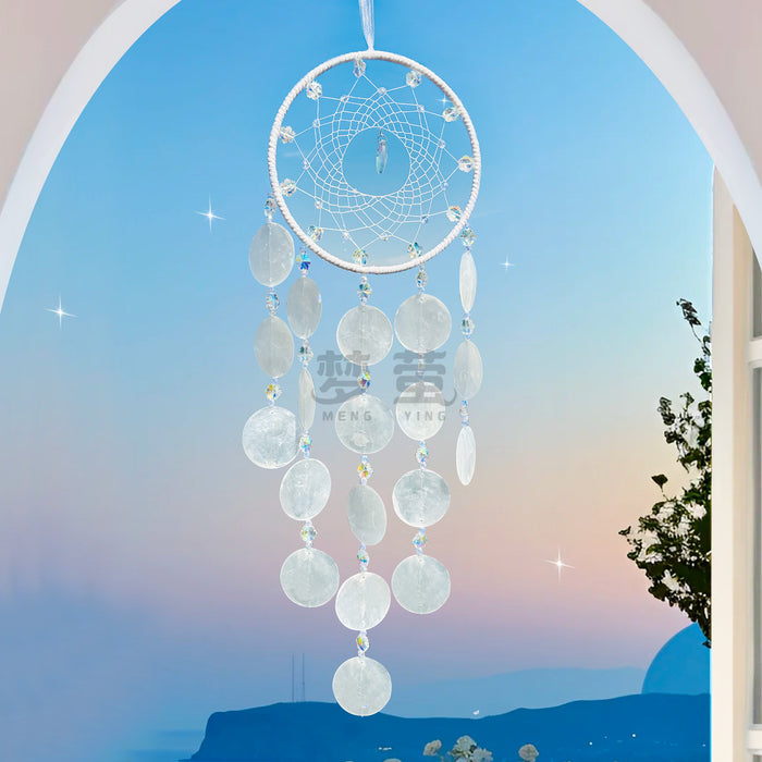 Wholesale Shell Wind Chime Nordic Style Handwoven Blue Hanging Decoration MOQ≥2