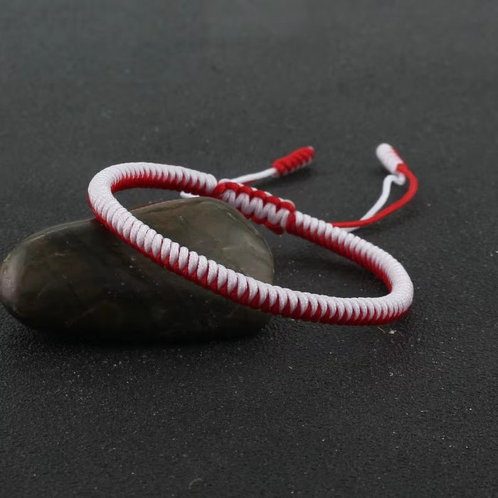 Wholesale Diamond Knot Red Rope Bracelet Red White Black Color-matching Hand Rope Gift