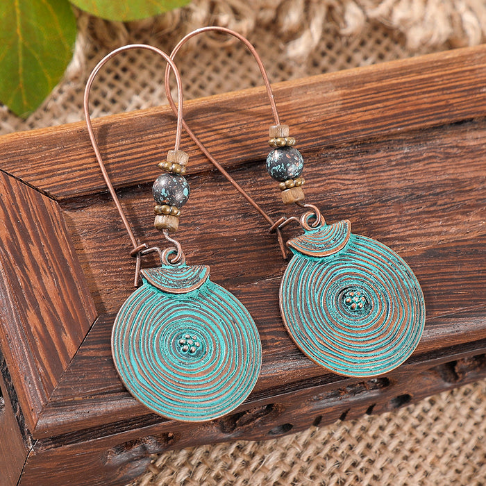 Wholesale Bohemian Geometric Tassel Earrings Set - Zinc Alloy Electroplated Boutique Resale Jewelry