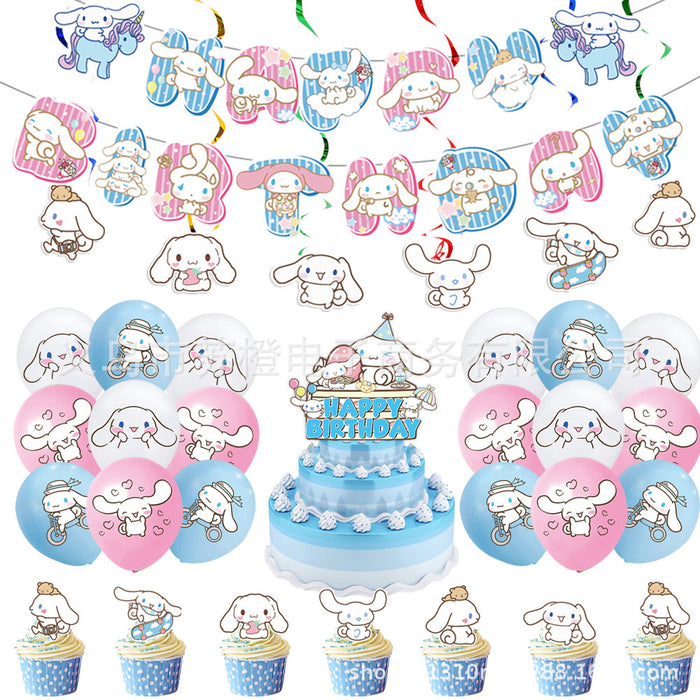 Wholesale Party Supplies  Children' s Cartoon Birthday Decoration Disposable Tableware Cartoon Paper Cup suit