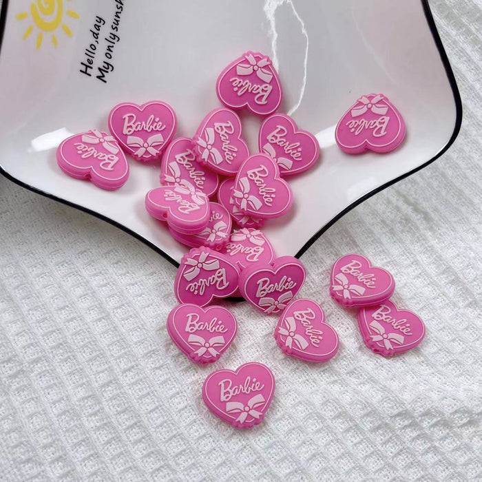 Wholesale 10pcs Silicone Cartoon Love Beads JDC-BDS-NaiSi321
