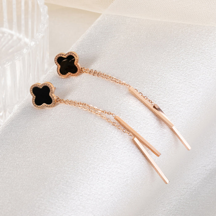 Wholesale Long tassel versatile earrings with trendy and fashionable temperament