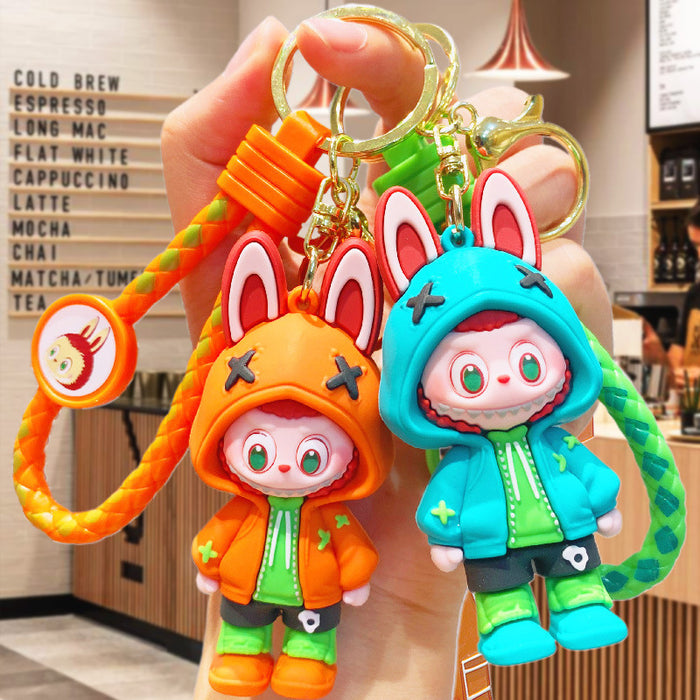 Wholesale Cartoon figurine keychain small gift book, bag, pendant