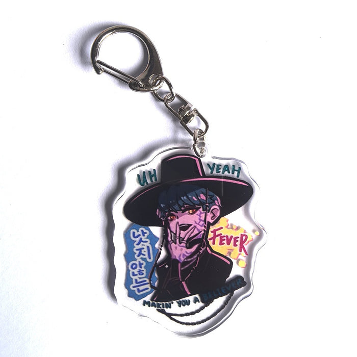 Wholesale Anime-themed acrylic keychain,  2D pendant backpack