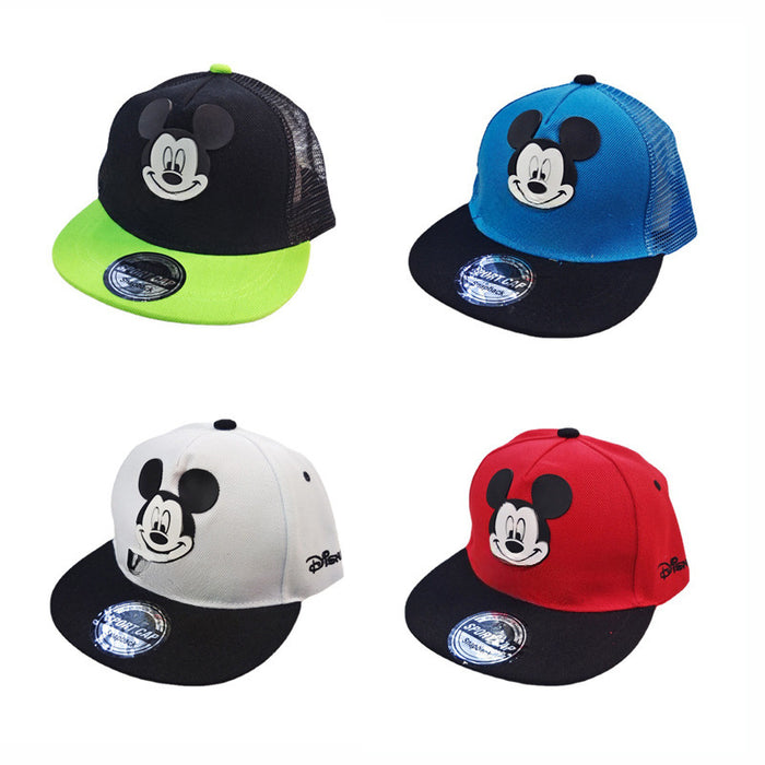 Wholesale Children's cartoon adhesive baseball cap, breathable mesh cap, cute children's sun protection and sunshade hat