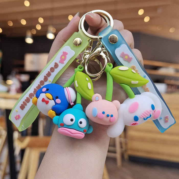 Wholesale Cartoon Silicone Doll Keychain JDC-KC-ZhuoRan023