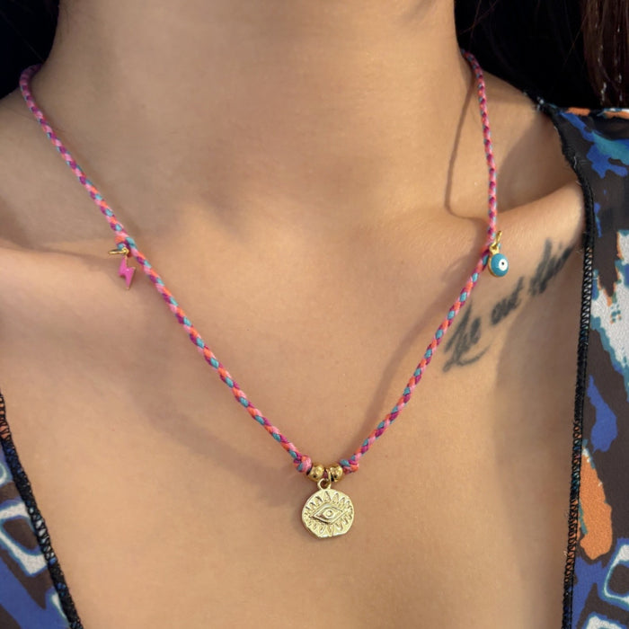 Wholesale Valentine' s Day Colorful Tarot Card Necklace