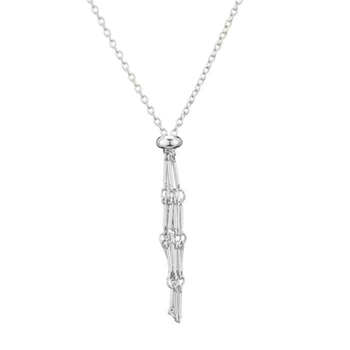 Wholesale Mesh woven metal mesh necklace pendant sweater chain adjustable chain