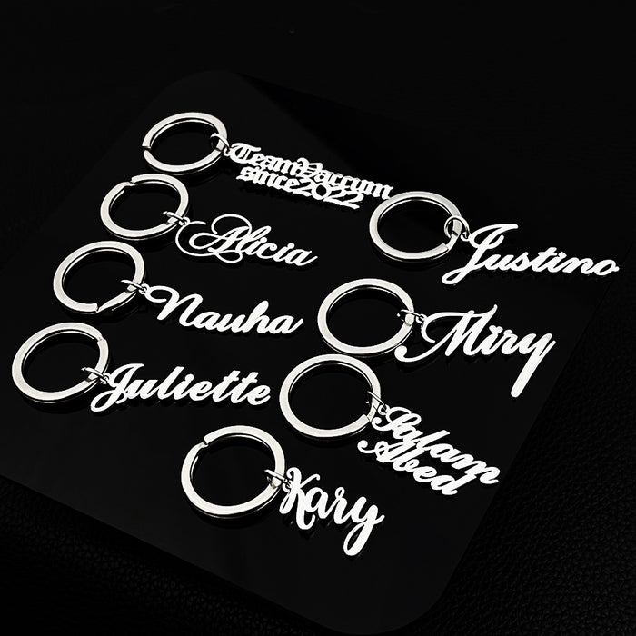 Wholesale Keychain stainless steel DIY pendant accessories for friends