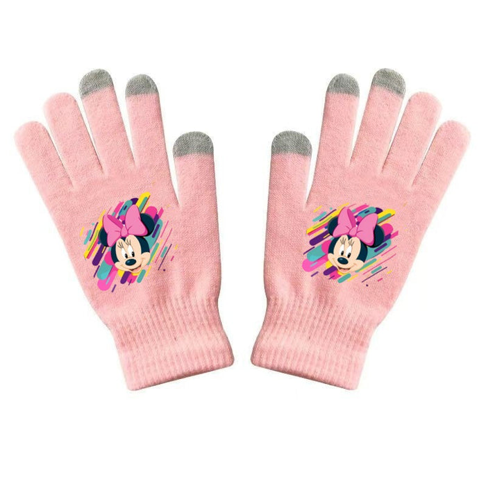 Wholesale Warm and versatile printed knitted gloves