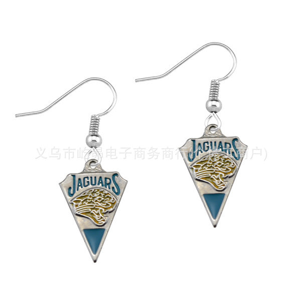 Wholesale Rugby team logo earrings