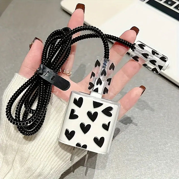 Wholesale Heart-patterned 20W charger protective case