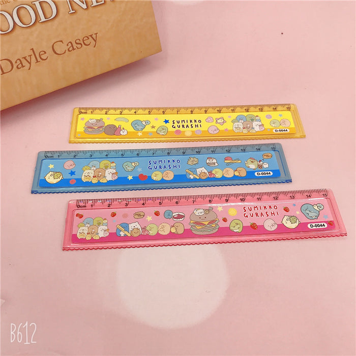 Wholesale 60pcs Acrylic Transparent Corner Biological 15cm Wave Ruler JDC-RR-YaLL002