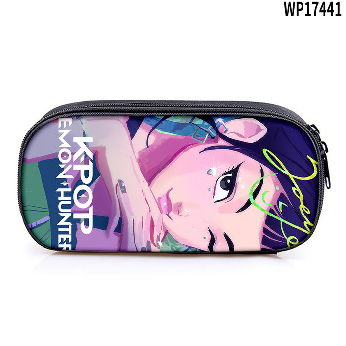 Wholesale K-POP Printed pencil case,  primary and secondary school stationery bag