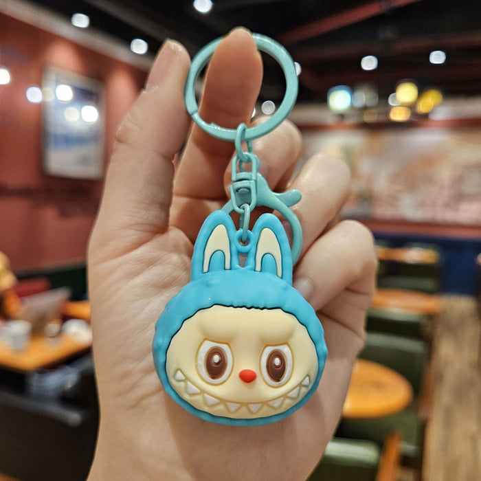 Wholesale Little sheep doll head keychain creative cartoon car bag keychain gift