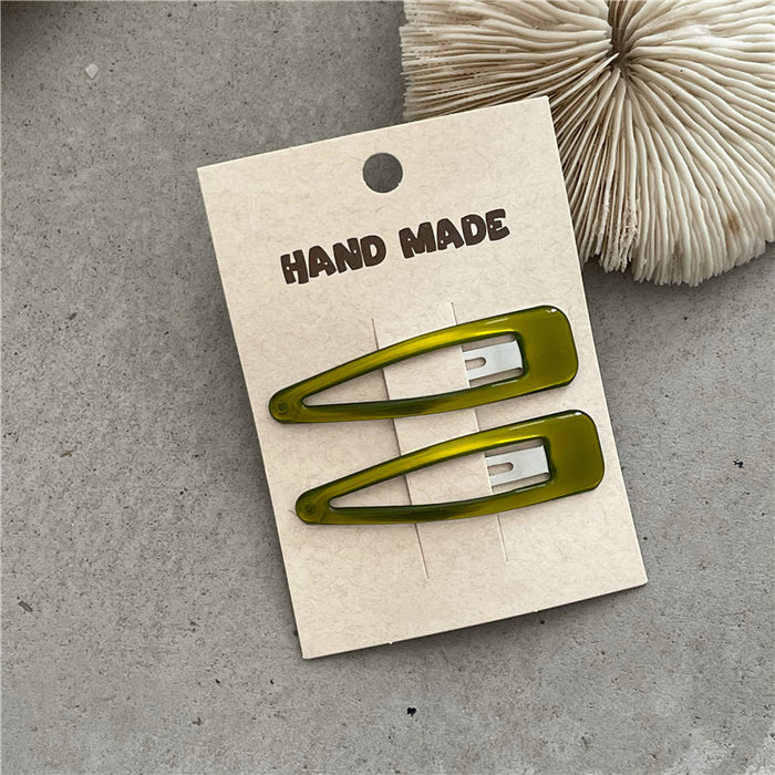 Wholesale New colored oil droplet bangs clip